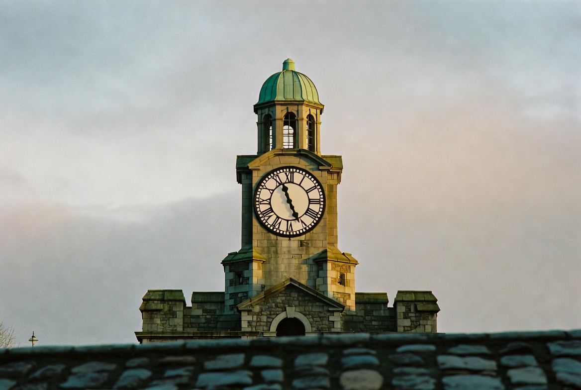 The Doric columns of City Hall, Dame Street.